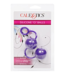 Вагинальные шарики CalExotics силиконовые, фиолетовые, 17.8 х 3.8 см - No Taboo