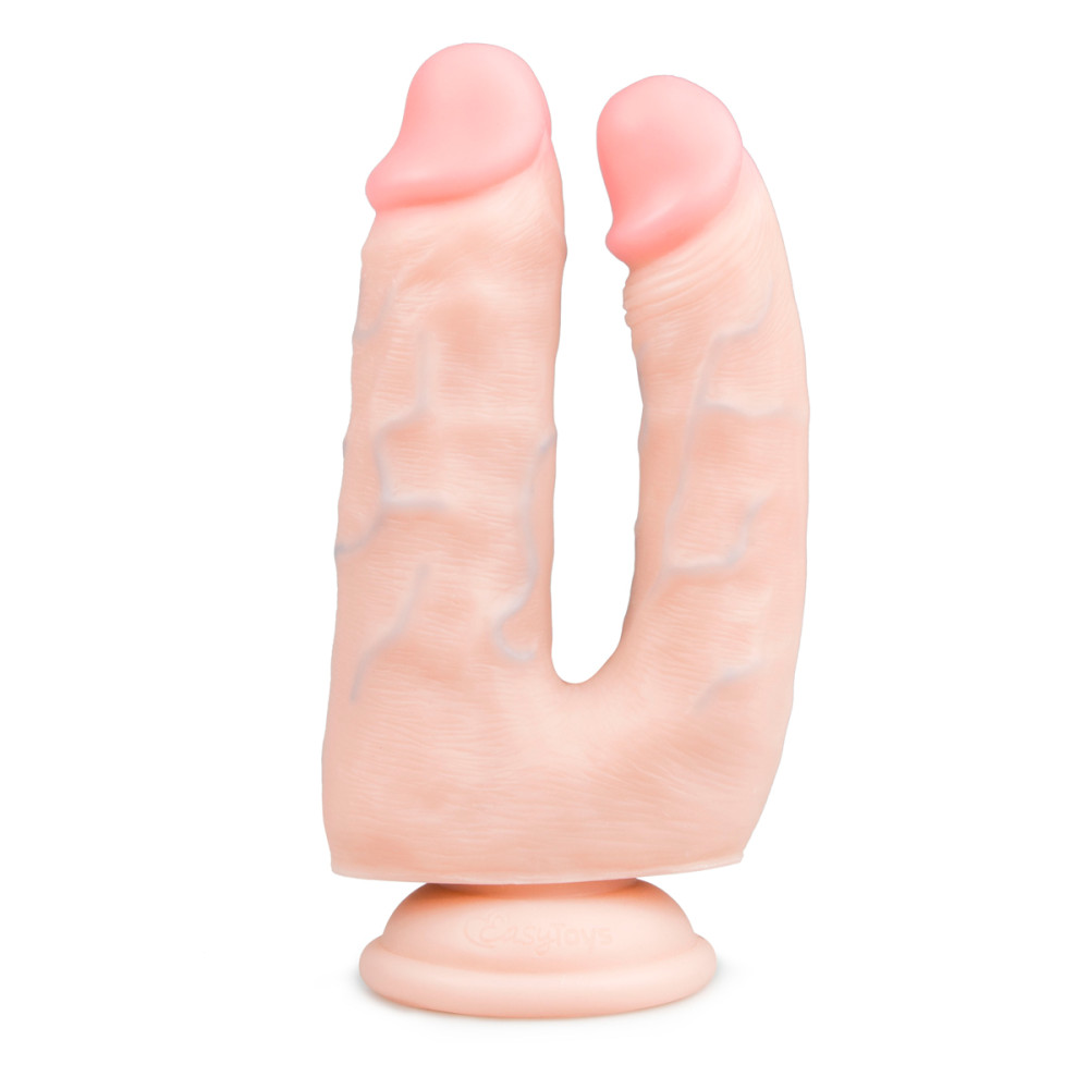 Фаллоимитатор двойной Easytoys Double dong dildo, реалистичный, бежевый, 18 х 3.8 см фото №0 — секс игрушки: Украина, NO TABOO