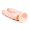 Фаллоимитатор двойной Easytoys Double dong dildo, реалистичный, бежевый, 18 х 3.8 см фото №4 — секс игрушки: Украина, NO TABOO