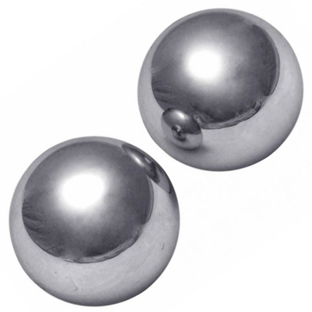 Вагинальные шарики большие, металлические Orgasm Balls, металлик, 5 см, 280 г фото №0 — секс игрушки: Украина, NO TABOO