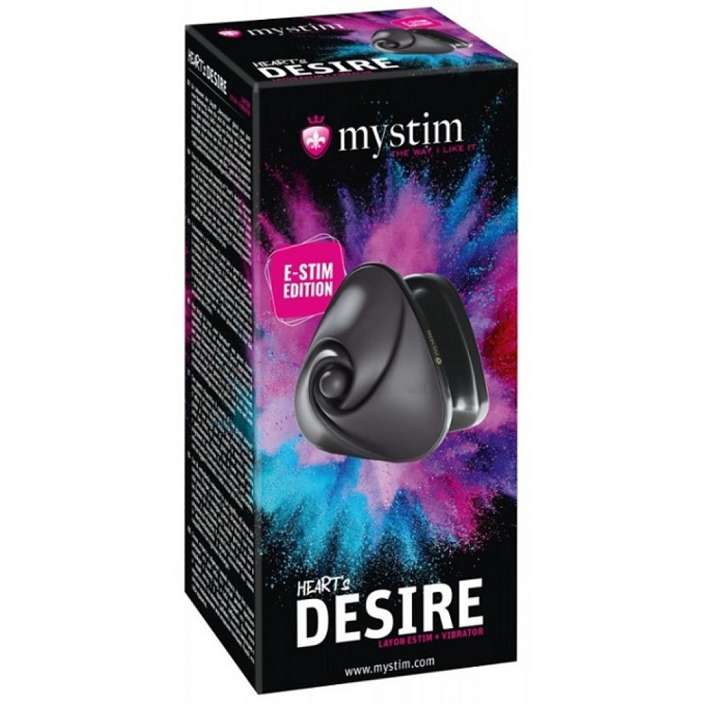 Вибратор с электростимуляцией Mystim Hearts Desire E-Stim, для эрогенных зон, 6.7 см, фото №2 — секс шоп Украина, NO TABOO