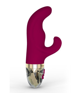 Вибратор кролик Mystim Rabbit Hop Hop Bob, фиолетовый, 16 см х 3.6 см - No Taboo