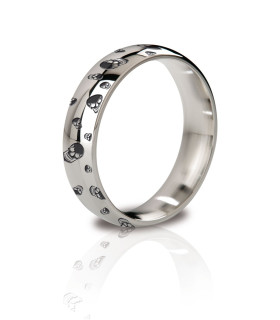 Ерекційне кільце металеве Mystim His Ringness Earl з гравіюванням, 5.1 см - No Taboo