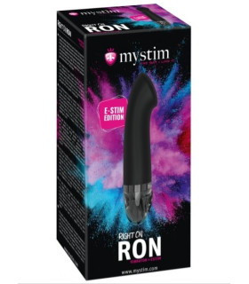 Вібратор точки G з електростимуляцією Mystim Right on Ron eStim 17 х 3.6 см - No Taboo