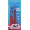 Фаллоимитатор реалистичный на присоске Real Fantasy Tyler Realistic Dildo, коричневый, 20 х 3.5 см фото №2 — секс игрушки: Украина, NO TABOO
