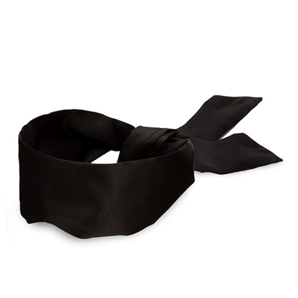 Лента на глаза Noir Blindfold шелковистая, черная, 137 см х 7.6 см, фото №0 — секс шоп Украина, NO TABOO