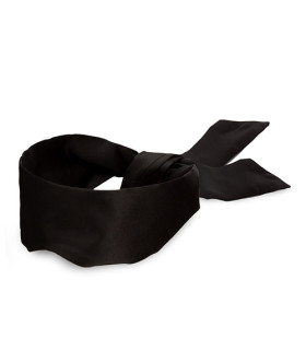 Лента на глаза Noir Blindfold шелковистая, черная, 137 см х 7.6 см - No Taboo