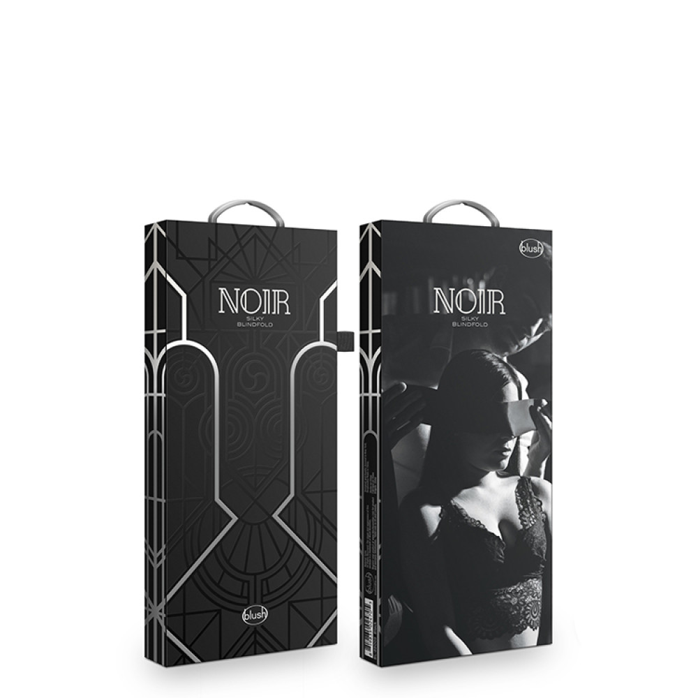 Лента на глаза Noir Blindfold шелковистая, черная, 137 см х 7.6 см, фото №2 — секс шоп Украина, NO TABOO