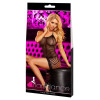 Платье-сетка Lapdance Lingerie с кружевным низом, черное, One Size, фото №3 — секс шоп Украина, NO TABOO