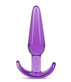 Анальная пробка Blush B Yours гибкая, фиолетовая, 10.8 х 2.5 см - No Taboo