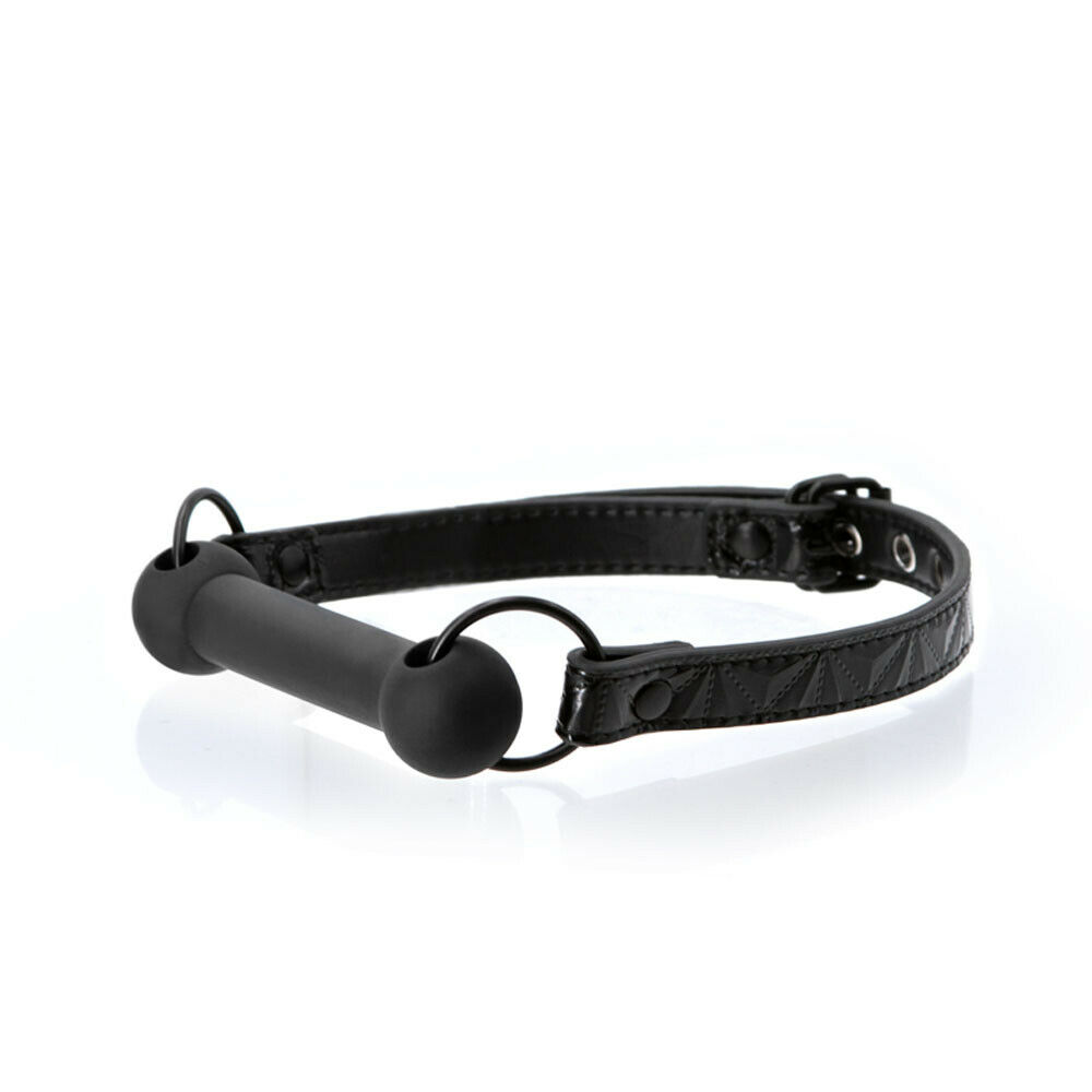 Кляп-уздечка Sinful Bar Gag из силикона, черный, фото №0 — секс шоп Украина, NO TABOO
