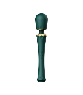 Вибратор микрофон Zalo Kyro Wand с насадками, зеленый, 29.1 см х 5.3 см - No Taboo