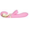 Вибратор-кролик G-Vibe из силикона, розовый, 23.5 см х 4 см фото №5 — секс игрушки: Украина, NO TABOO