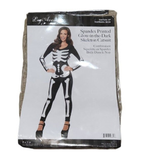 Комбинезон с принтом Leg Avenue Skeleton, что светится в темноте, черный, М - No Taboo