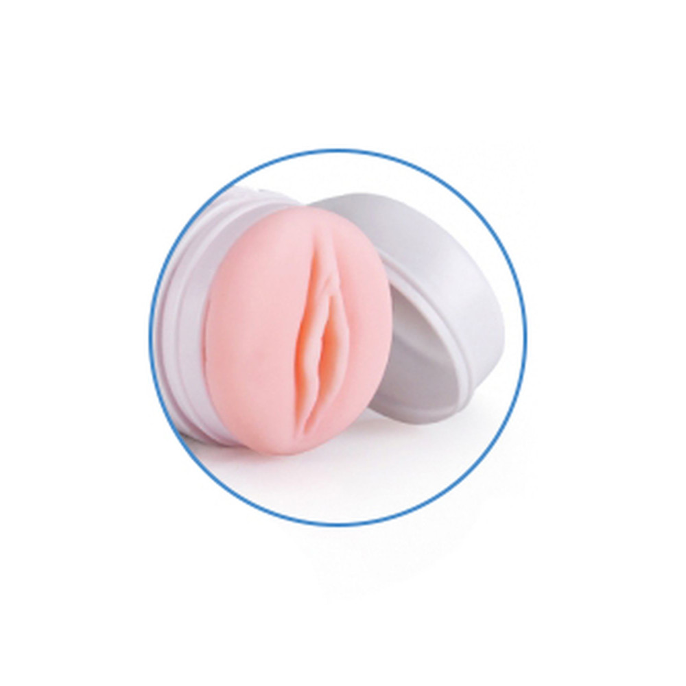 Мастурбатор вагина в колбе Passion Cup Vagina 06 реалистичный, из киберкожи, 16 см х 6 см фото №3 — секс игрушки: Украина, NO TABOO