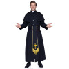 Костюм католического священника Leg Avenue Priest, XL, 2 предмета, черный, фото №1 — секс шоп Украина, NO TABOO