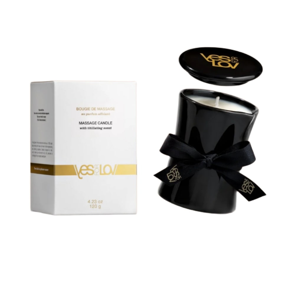 Свеча с массажным маслом YESforLOV Titillating Massage Candle, 120 г, фото №0 — секс шоп Украина, NO TABOO