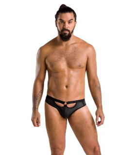 Мужские трусы брифы Slip Open Joe, L/XL, с интимным вырезом, черного цвета - No Taboo
