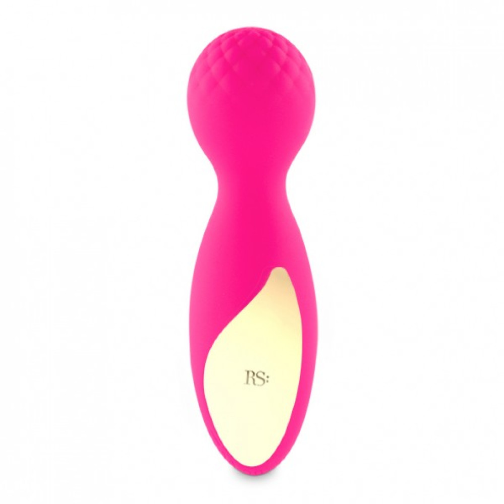 Вибратор мини-микрофон Rianne S Essentials Lovely Leopard Mini Wand Roze в сумочке, розовый, 12 см х 3.5 см фото №2 — секс игрушки: Украина, NO TABOO