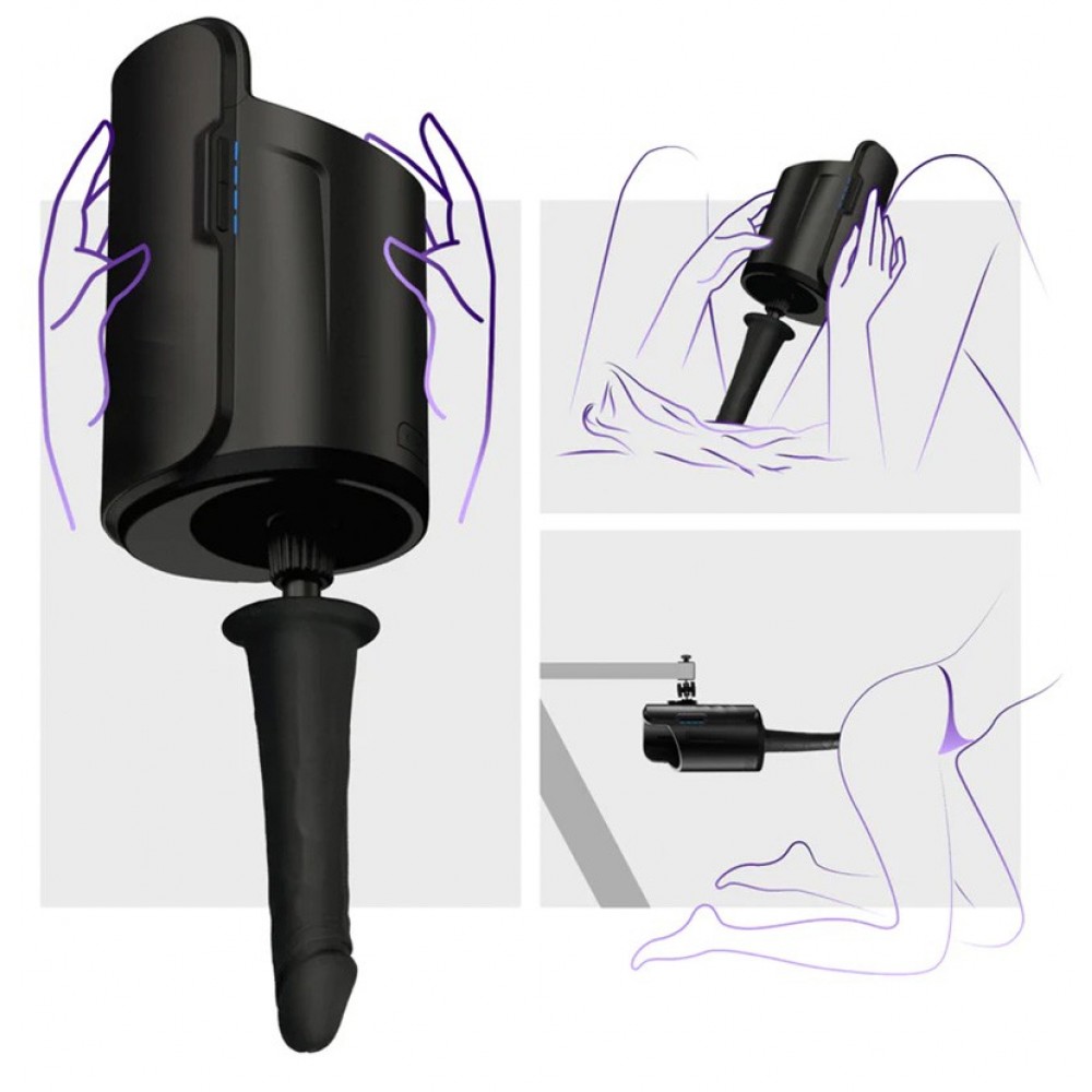 Реалистичный фаллоимитатор Keon Accessory Vac U Lock Dildo для автоматического мастурбатора Kiiroo, 19.1 см х 4.7 см фото №4 — секс игрушки: Украина, NO TABOO