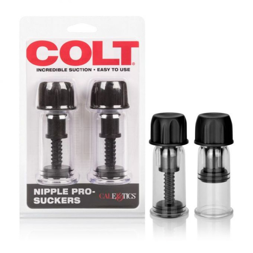 Помпы для сосков COLT Nipple Pro-Suckers черные, 10 см х 2.8 см фото №0 — секс игрушки: Украина, NO TABOO
