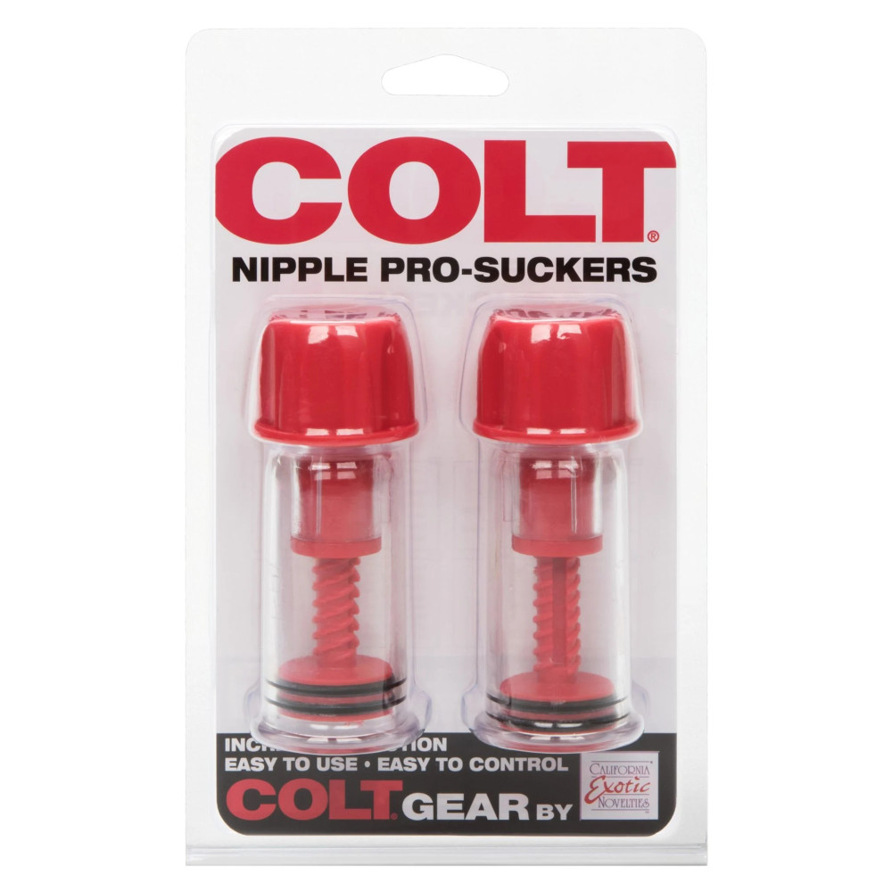 Помпы для сосков COLT Nipple Pro-Suckers красные, 10 см х 2.8 см фото №3 — секс игрушки: Украина, NO TABOO