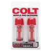 Помпы для сосков COLT Nipple Pro-Suckers красные, 10 см х 2.8 см фото №3 — секс игрушки: Украина, NO TABOO