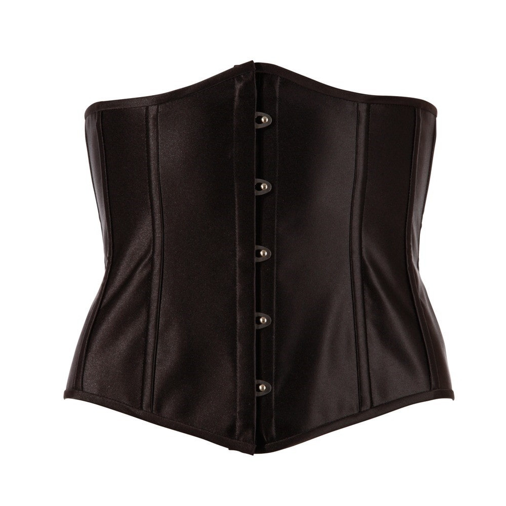 Корсет с открытым бюстом, S, Cottelli Collection Party Corset Open Cup на талию, черный, фото №4 — секс шоп Украина, NO TABOO