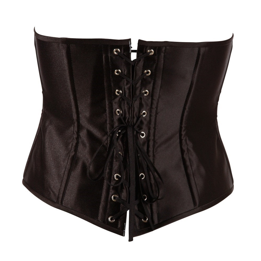 Корсет с открытым бюстом, S, Cottelli Collection Party Corset Open Cup на талию, черный, фото №5 — секс шоп Украина, NO TABOO