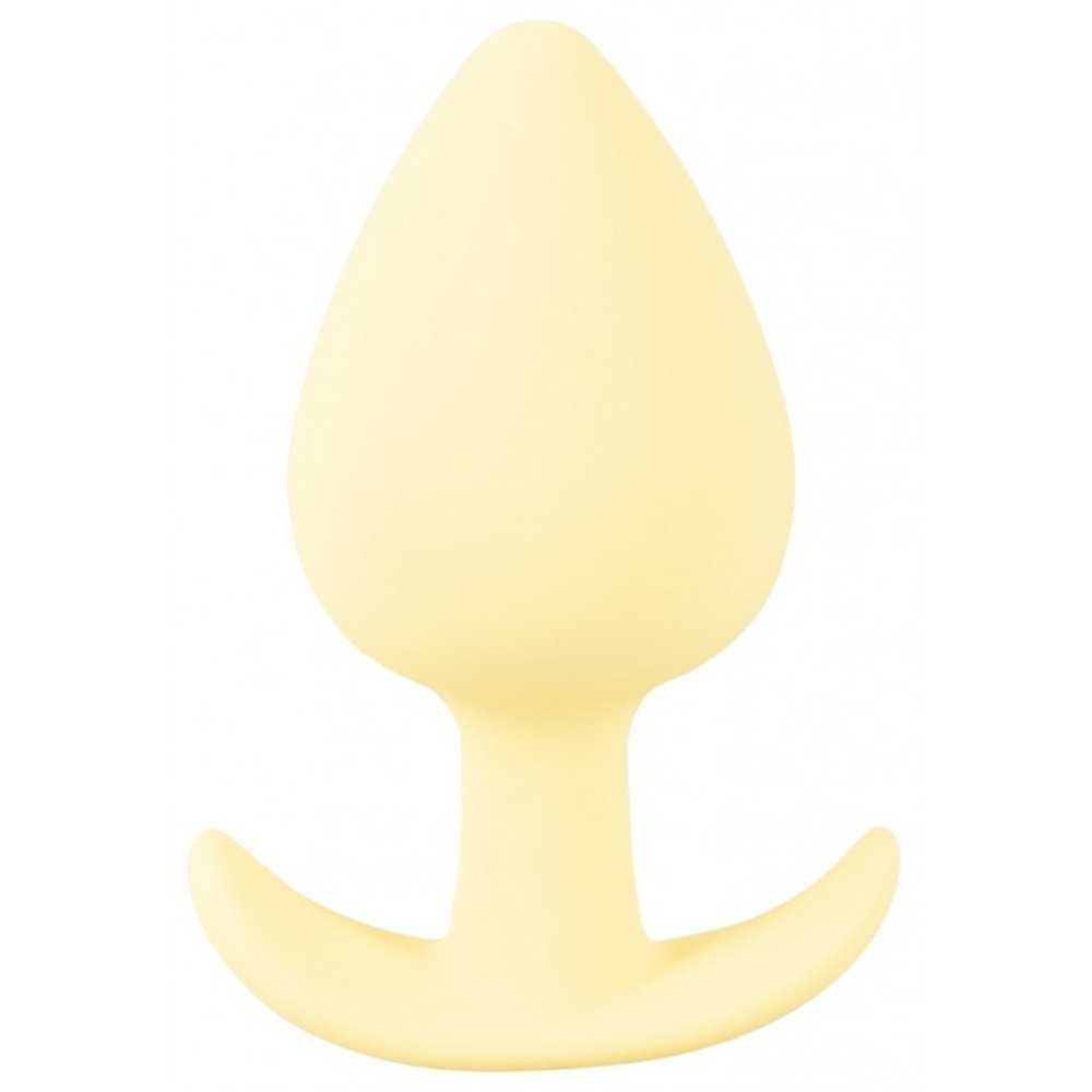 Анальная пробка Cuties Plugs Yellow желтая, 6.5 см х 3.1 см фото №0 — секс игрушки: Украина, NO TABOO