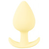 Анальная пробка Cuties Plugs Yellow желтая, 6.5 см х 3.1 см фото №1 — секс игрушки: Украина, NO TABOO