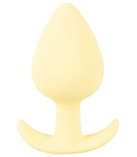 Анальная пробка Cuties Plugs Yellow желтая, 6.5 см х 3.1 см - No Taboo