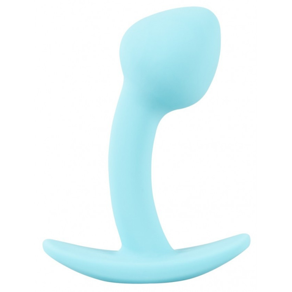 Анальная пробка Cuties Plugs Blue голубая, 7.1 см х 2.6 см фото №0 — секс игрушки: Украина, NO TABOO