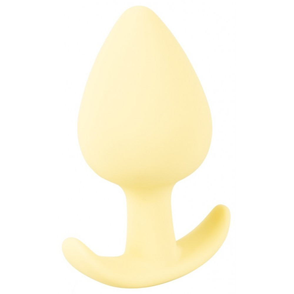 Анальная пробка Cuties Plugs Yellow желтая, 6.5 см х 3.1 см фото №5 — секс игрушки: Украина, NO TABOO