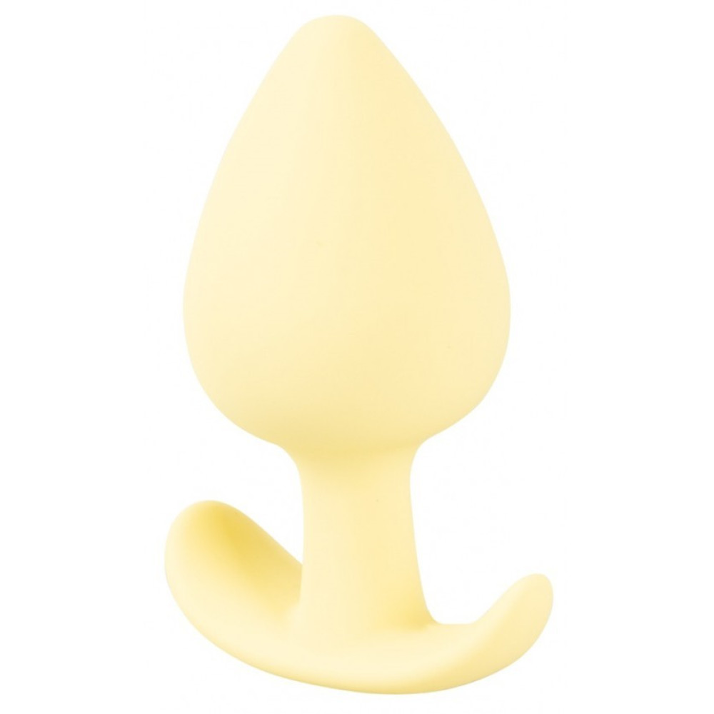 Анальная пробка Cuties Plugs Yellow желтая, 6.5 см х 3.1 см фото №4 — секс игрушки: Украина, NO TABOO