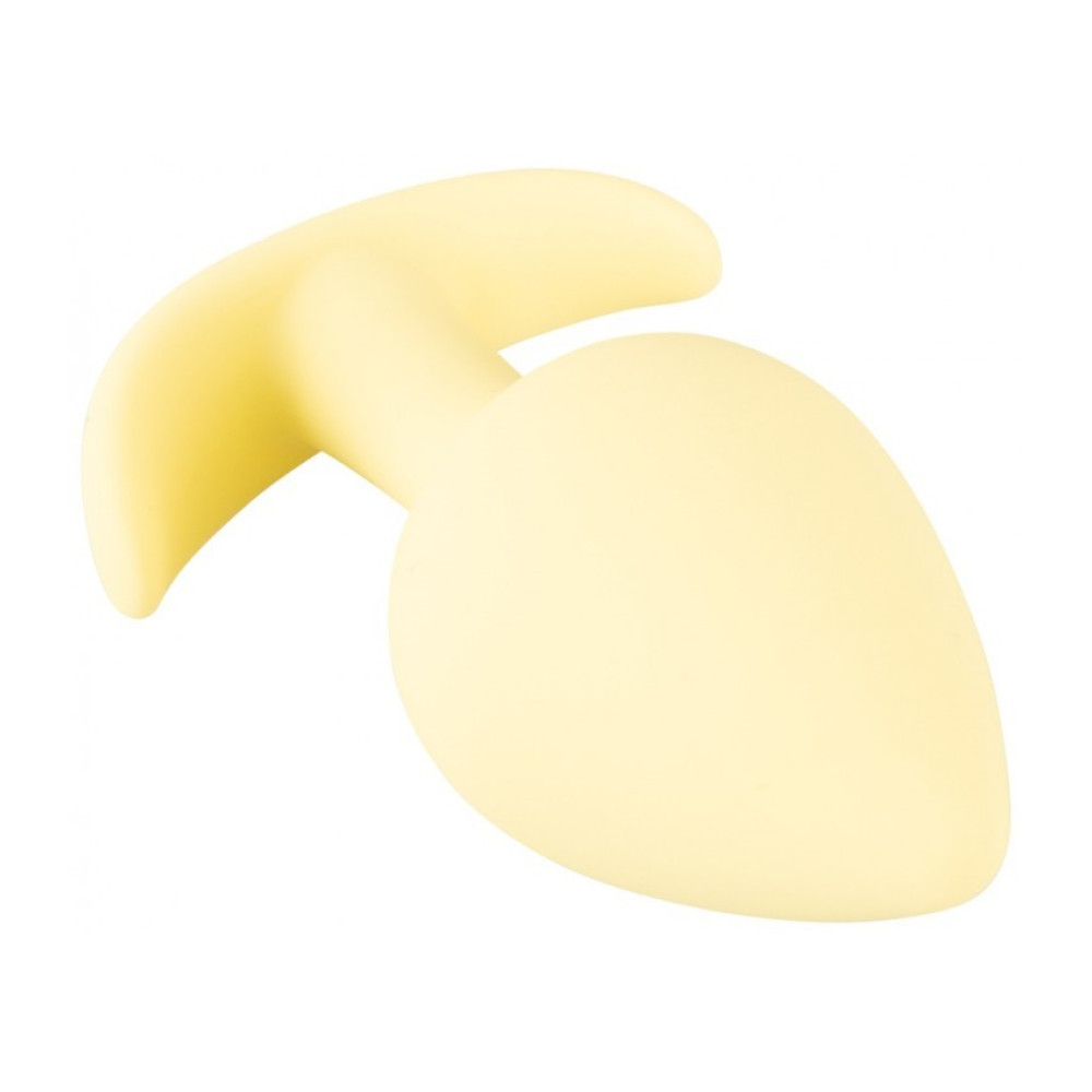 Анальная пробка Cuties Plugs Yellow желтая, 6.5 см х 3.1 см фото №7 — секс игрушки: Украина, NO TABOO