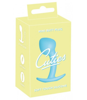 Анальная пробка Cuties Plugs Blue голубая, 7.1 см х 2.6 см - No Taboo