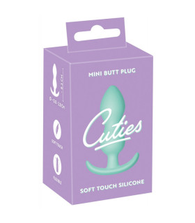 Анальная пробка Cuties Plugs Green зеленая, 8.2 см х 2.8 см - No Taboo
