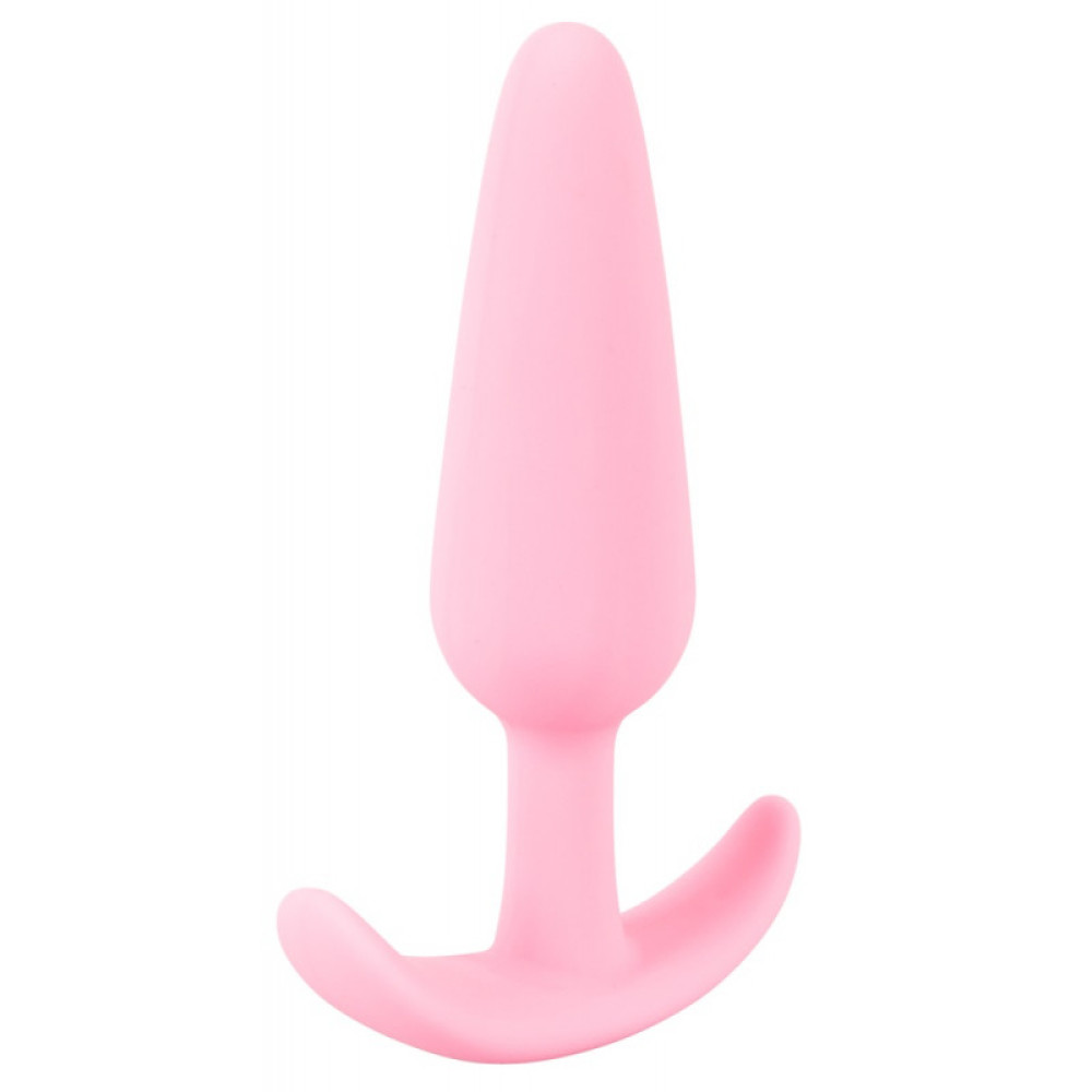 Анальная пробка Cuties Plugs Rose розовая, 8.4 см х 2.1 см фото №4 — секс игрушки: Украина, NO TABOO