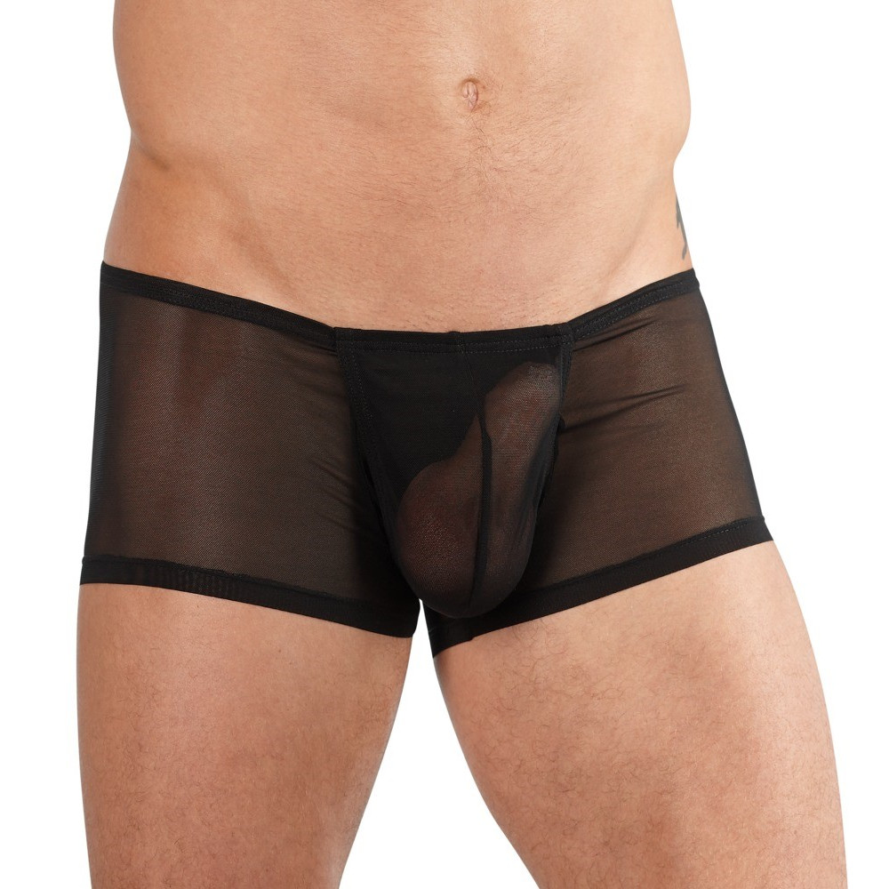 Мужские шорты боксеры Men's Pants, S, полупрозрачные, черные, фото №0 — секс шоп Украина, NO TABOO