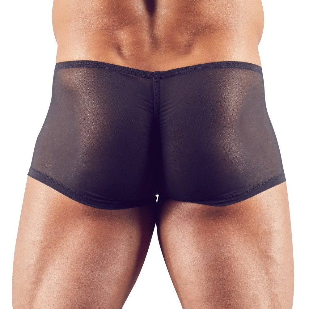 Мужские шорты боксеры Men's Pants, S, полупрозрачные, черные, фото №2 — секс шоп Украина, NO TABOO