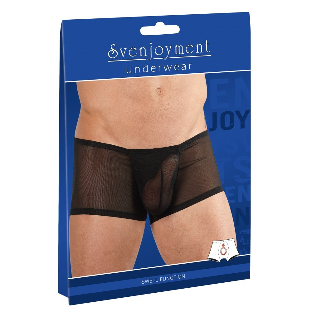Мужские шорты боксеры Men's Pants, S, полупрозрачные, черные, фото №5 — секс шоп Украина, NO TABOO