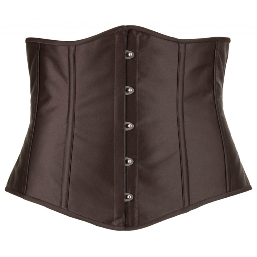 Корсет для талии Cottelli Curves Underbust Corset на крючках и шнуровке, 2XL, фото №6 — секс шоп Украина, NO TABOO