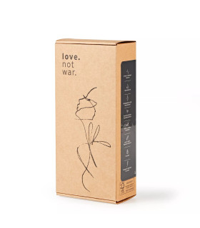 Вибратор с ушками Love Not War Laska Grey для чувствительных точек, 15.8 см х 2.3 см - No Taboo