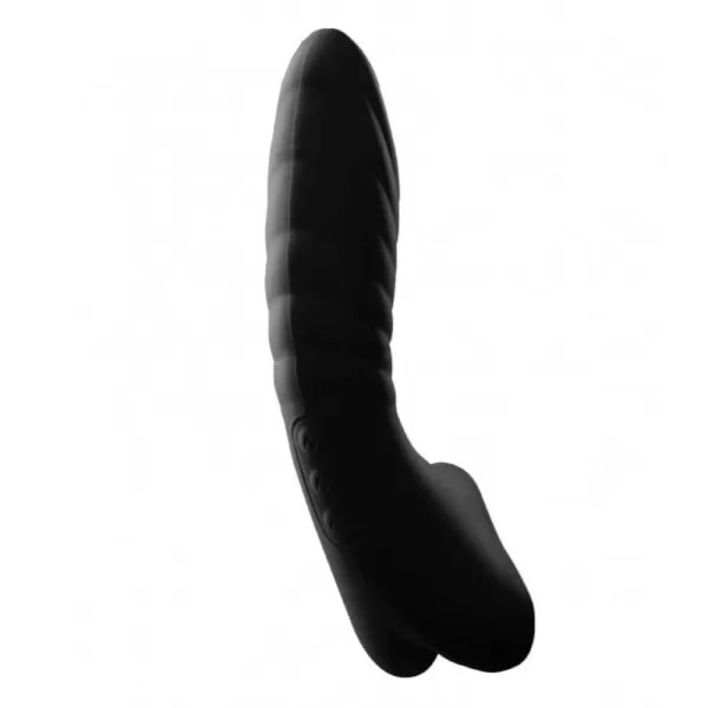 Универсальный вибратор для пар HOT StiVi The Real Threat Partner Vibrator черный, 17 см х 5.5 см фото №5 — секс игрушки: Украина, NO TABOO