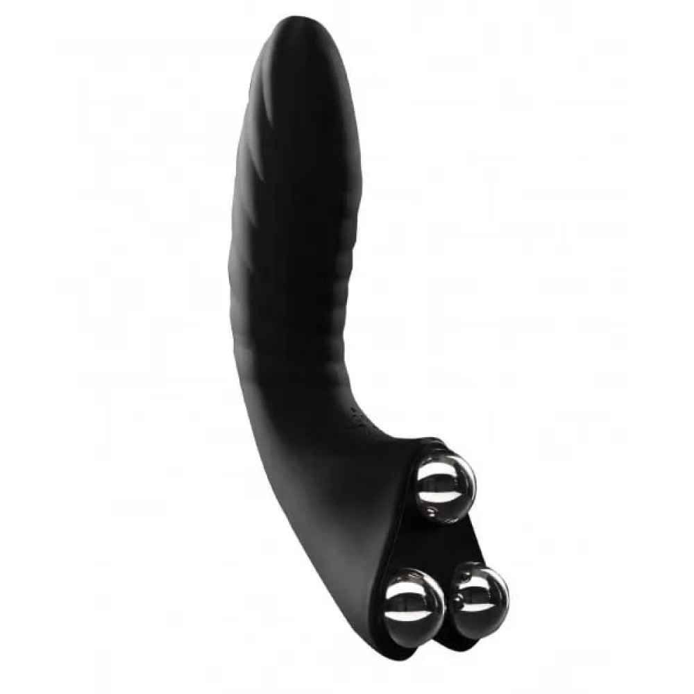 Универсальный вибратор для пар HOT StiVi The Real Threat Partner Vibrator черный, 17 см х 5.5 см фото №6 — секс игрушки: Украина, NO TABOO