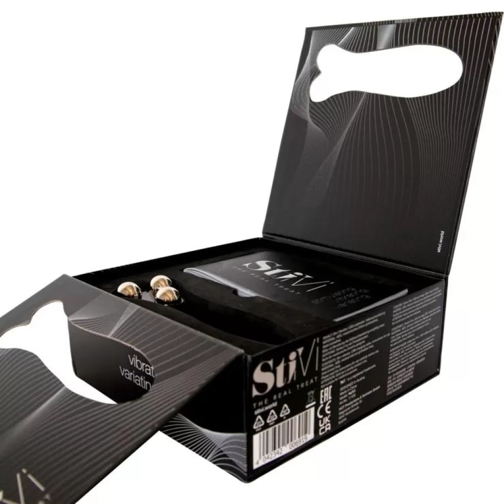 Универсальный вибратор для пар HOT StiVi The Real Threat Partner Vibrator черный, 17 см х 5.5 см фото №3 — секс игрушки: Украина, NO TABOO