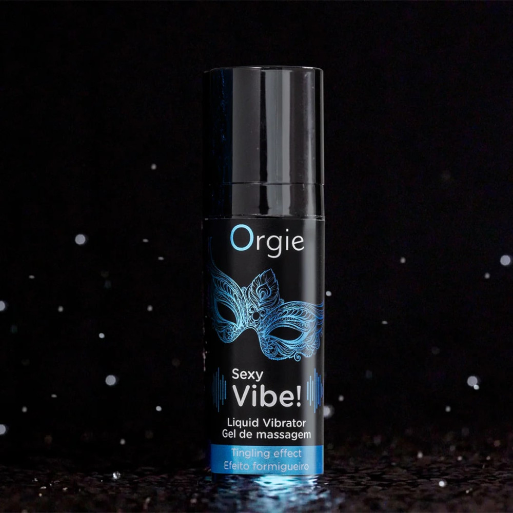 Жидкий вибратор для интимных зон Orgie Sexy Vibe! Liquid Vibrator, 15 мл, фото №5 — секс шоп Украина, NO TABOO