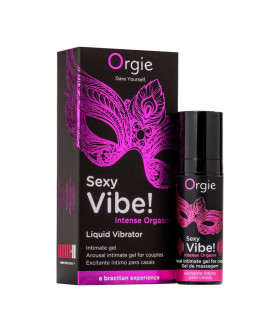 Жидкий вибратор для интимных зон Orgie Sexy Vibe! Intense Orgasm усиление оргазма, 15 мл - No Taboo