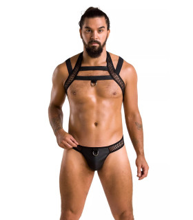 Комплект для мужчин Passion Men Set Jacob, L/XL, двух частей с открытыми трусами - No Taboo